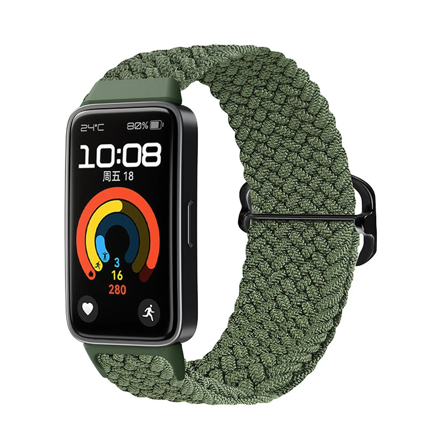 Sport Nylon Band voor Huawei Band 8 9 10 Officiële Vervanging Armband Riem Voor Huawei Band 8 9 10 Polsband Correa accessoires
