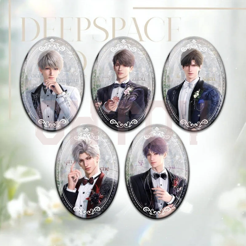 

9cm/3.54in 2025 Love and Deepspace Slap Badge Game Peripheral Desktop Display Ornaments Collection Birthday Gift for Girl Boys