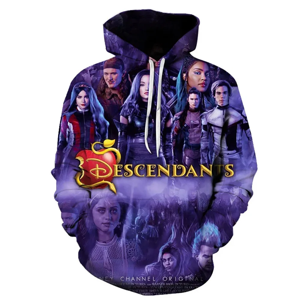 

Disney Descendants Hoodie Sweatshirts Men Women Fashion Casual Cool Pullover Boys Girls Harajuku Streetwear Hoodies