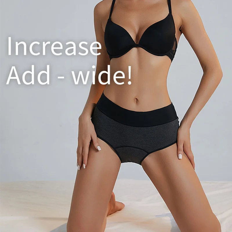 3-Piece Women Period Underwear Leakproof Menstrual Panties Solid Mid-rise Abundant Flow Menstruation Woman Physiological Briefs - view 2