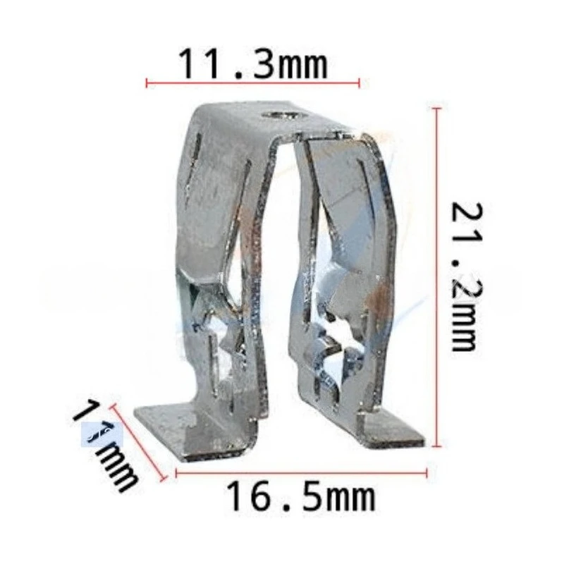 5 قطعة السيارات السحابة كليب الداخلية سقف مقبض مسند الذراع الحديد كليب قوس المعادن التجنيب برشام لأودي A3 A6L B7 Q3 Q5 A2L A7 A5