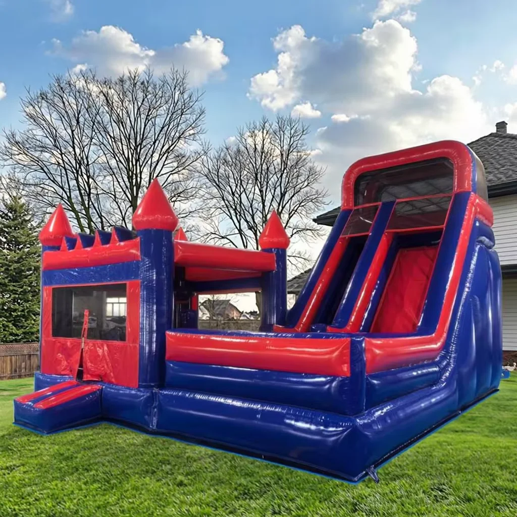 2026 SELL Commercial Inflatable Bounce House With Slide Kids Jumping Bouncy Castle Combo Bounce House And Wet Dry Slide