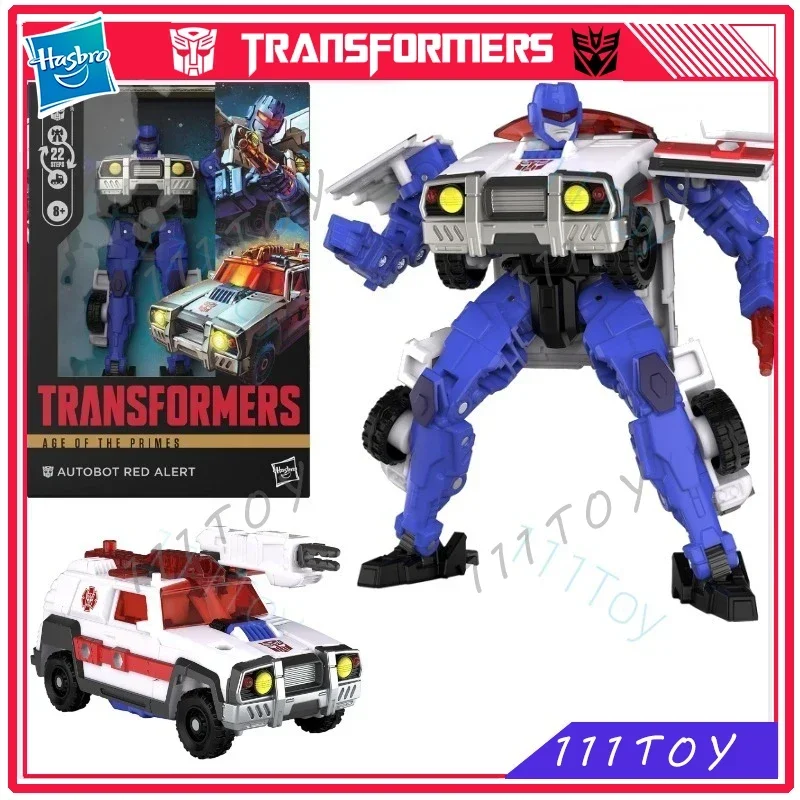 

In Stock Hasbro Transformers Classic Toys Age Of The Primes Autbot Red Alert Action Figure Robot Toy Collectibles Gifts Hobbies