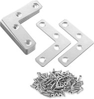 4/20PCS Stainless Steel T/L-shaped Furniture Corner Code Angle IronAngle Bracket Wooden Board Splicing Layer Plate Connector