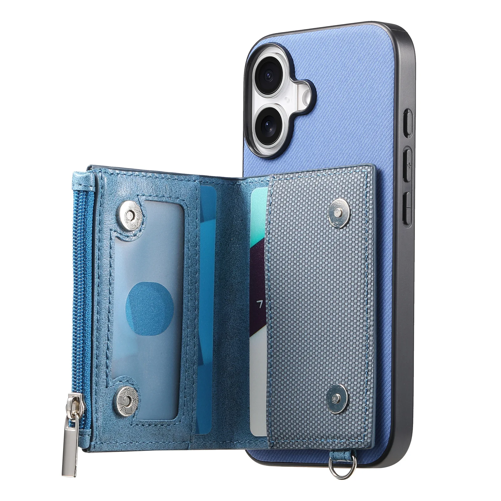 

Чехол для телефона с ремешком на руку для Huawei P80 P70, ультра кожаный ремешок с 2 картами, полузавернутый чехол на молнии для Huawei Mate 70 Pro Plus