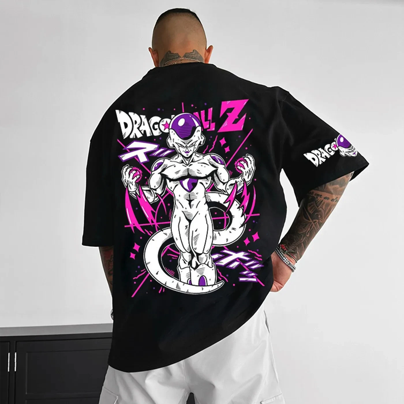 Dragon Ball Printed Cotton Short-sleeved American-style Loose, Breathable And Sporty Round-neck T-shirts For Men And Womenins