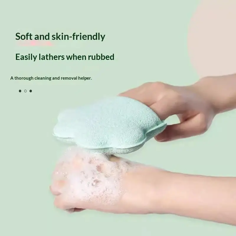 Face Wash Puff Glove Shape Soft Deep Cleansing Sponge Pad for Mud Mask Removal Pore Exfoliating Sensitive Skin Care