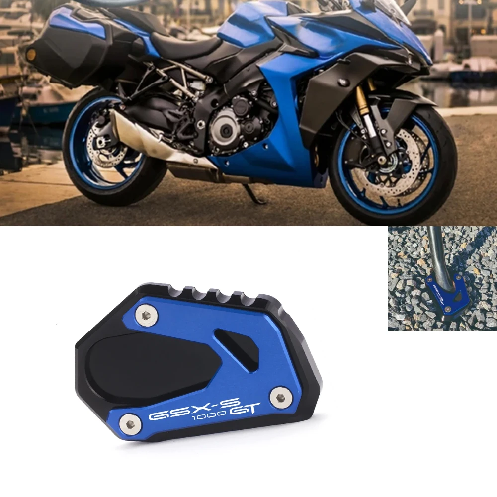 For Suzuki GSX-S1000GT GSX-s1000gt KickStand Pad Side Stand Enlarger Extension Plate Support