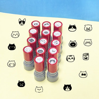 Cat Pattern Stamp Black Cat Animal Stamp for Inspiring and Encouraging Teaching Classroom Active Activities Teacher Stamp