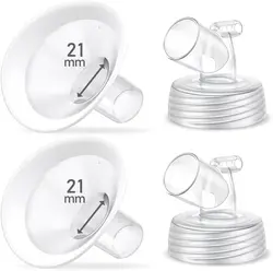 Updated Soft Rim Shield and Wide Mouth Base Connector Pump Parts for Spectra S2 Spectra S1 9 Plus Breastpumps Accessories