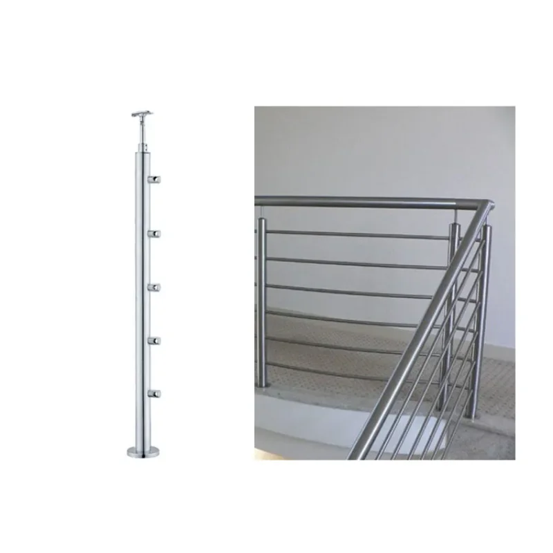 Railing decorated stainless steel balustrade for terrace railing designs