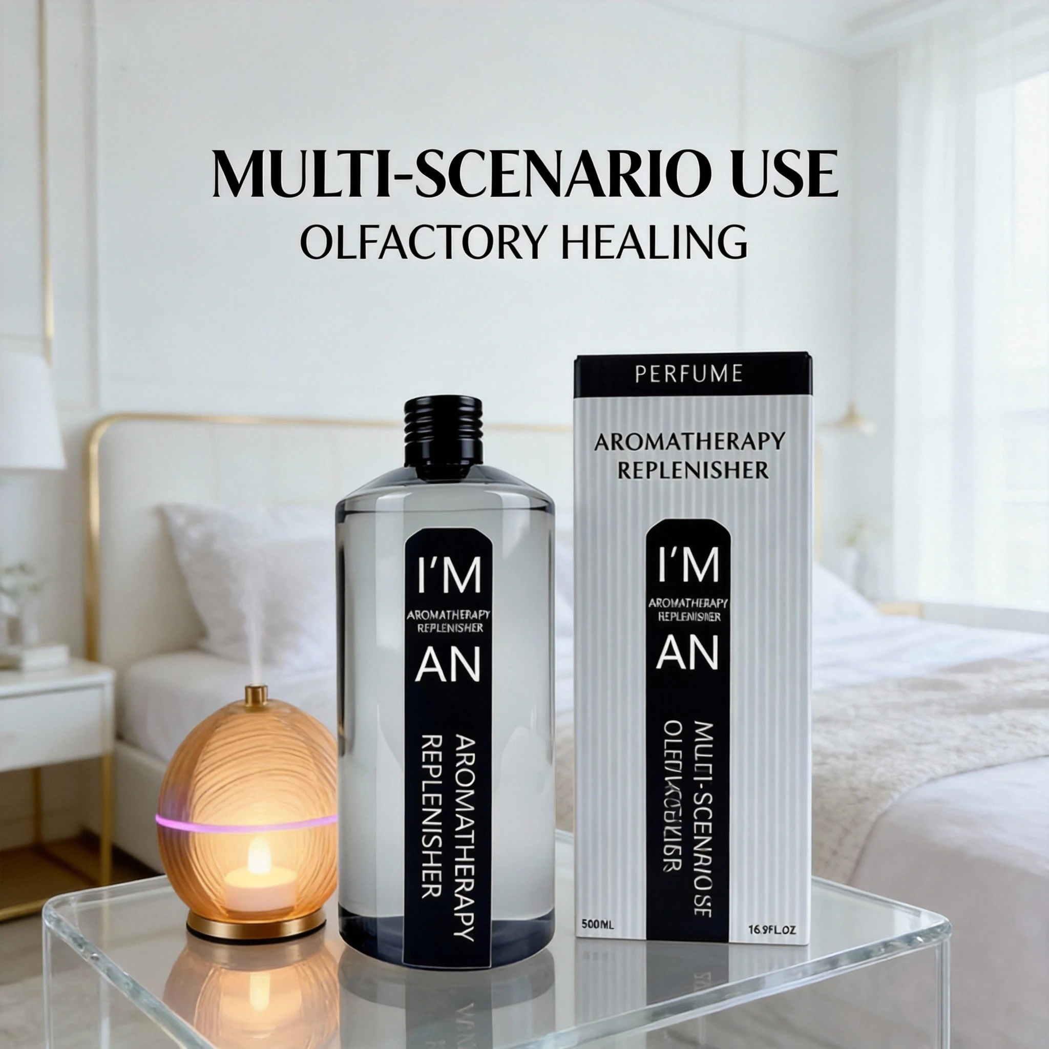500ML Lasting Flameless Hotel Hilton Marriott White Tea Aromatherapy Refill Essential Oil for humidifier Fresh Air Aroma Machine view 2