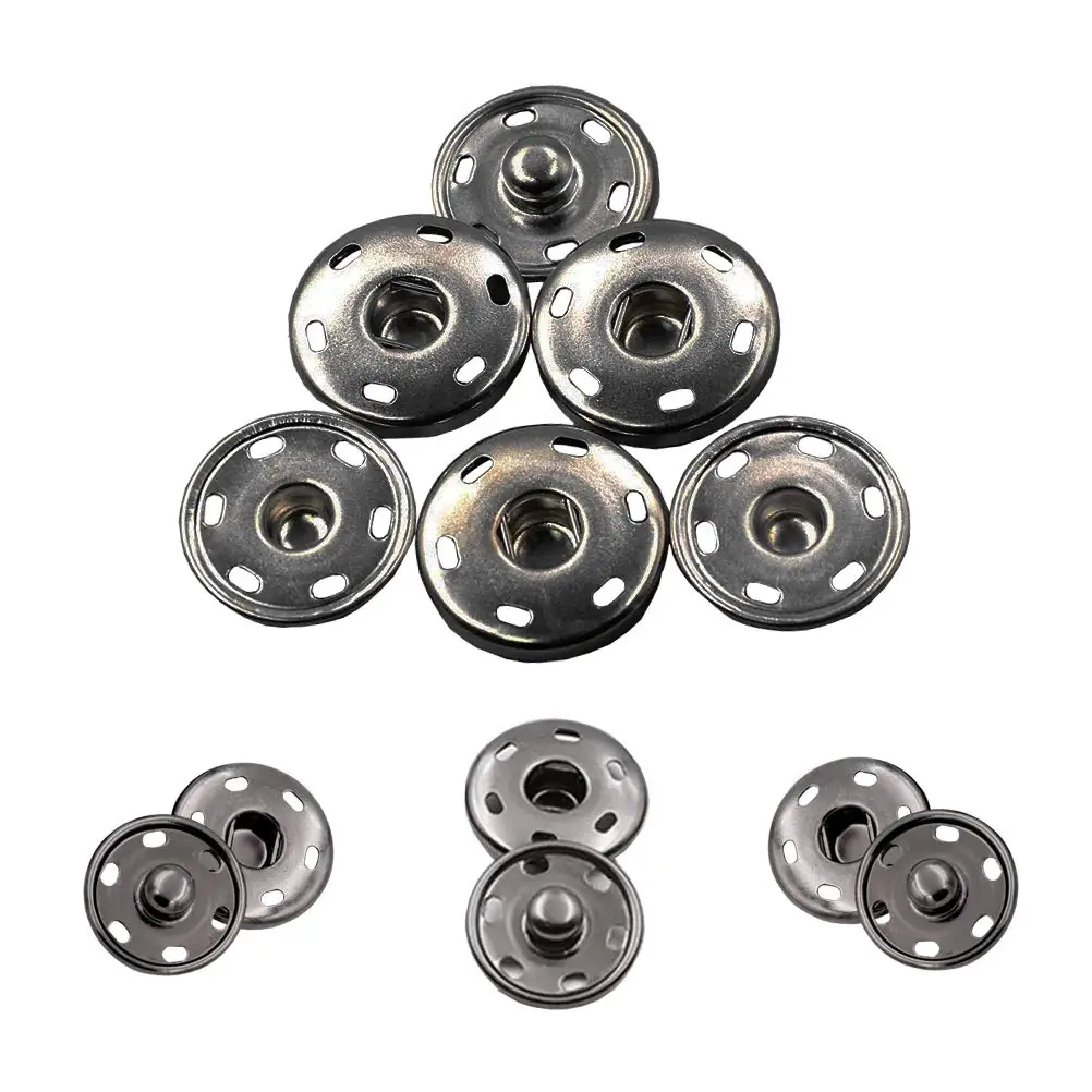 50 セット縫い付けスナップボタン、金属スナップファスナープレススタッドボタン縫製衣類 19 ミリメートル