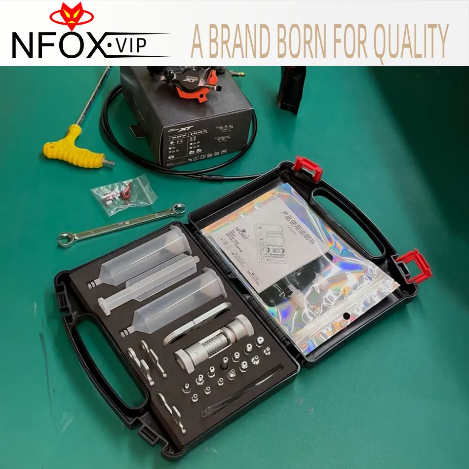 

NFOX PRO 2025 New Hydraulic Disc Brake Bleed Exhaust Repair Tool Kit Set Professional Universal for E Bike Bicycle Motorcycle