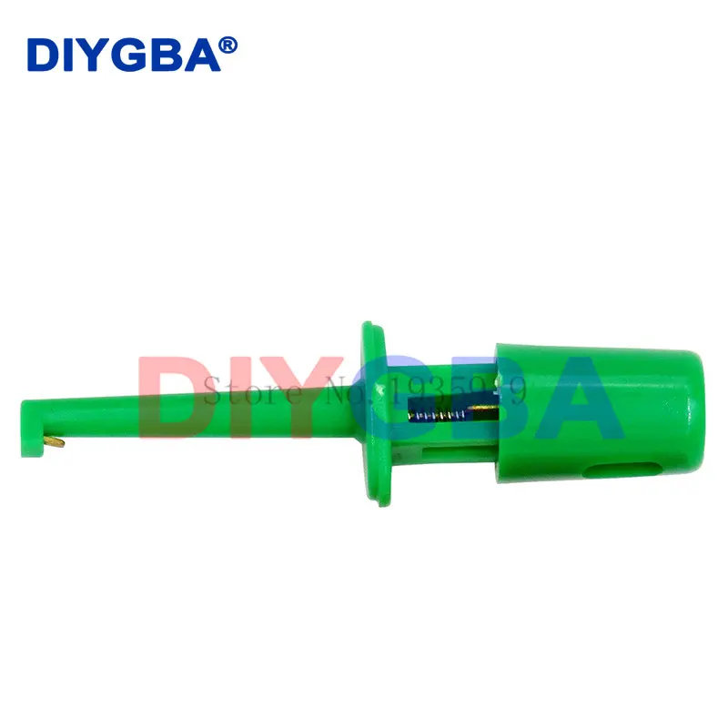 電子テスト用のミニシングルテストクリップ、ラップバー用のテストプローブ、小型、丸クロコダイルクリップ、10個