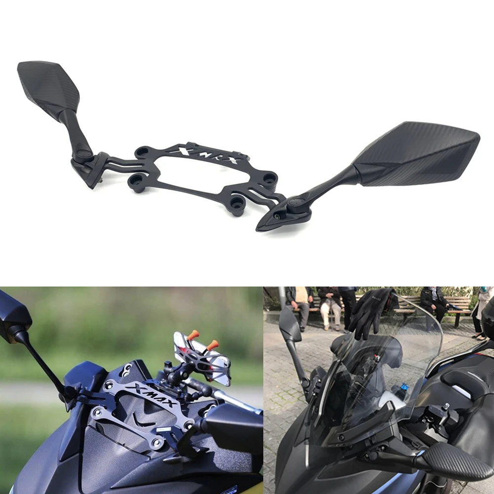 For Yamaha Xmax 300 400 250 Front Fixed Stand GPS Bracket XMAX300 Motorcycle Rear View Mirrors Holder Accessories 2017-2019 2020