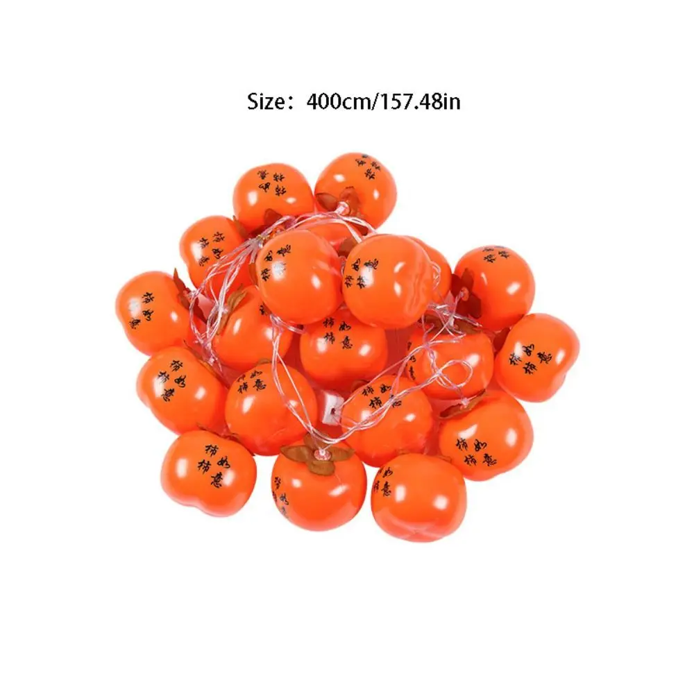 Waterproof LED Ruyi Lights Super Bright LED 20 Red Lanterns Energy Saving USB Powered Persimmon Light New Year Decoration