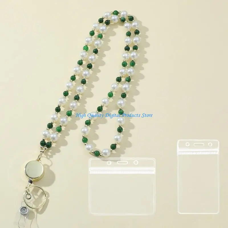 U2JE Flexible Rotating Card Holder With Vibrant Fashionable Petal Design Quality ABS Construction And Adjustable Cord Length