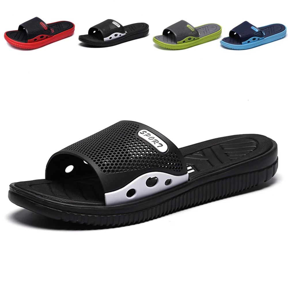 Flip Flops Sports Style Men's Slippers Summer Comfortable Breathable Casual Men's Sandals Home Bathroom Non-slip Male Slippers