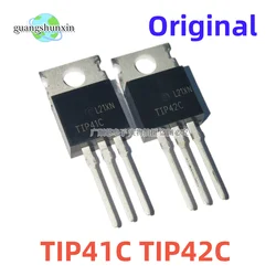 10PCS 100% New Imported Original TIP41C TIP42C TIP41 TIP42 TO-220 Darlington Power Transistor Tube 6A 100V