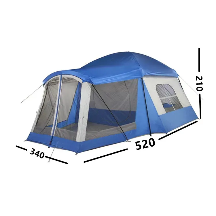 

China Best Outdoor One Bedroom And One Living Room Automatic Tent Family Rainproof Multi-Person Outdoor Camping Tent