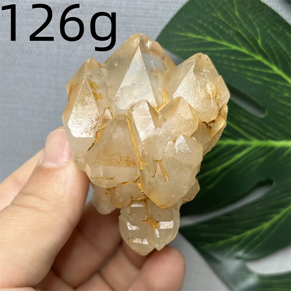 مجموعة كريستال طبيعية كريستال زهرة الكوارتز الأناناس عناقيد كريستالية عينة معدنية الأصلي جوهرة جمع شفاء الحجر