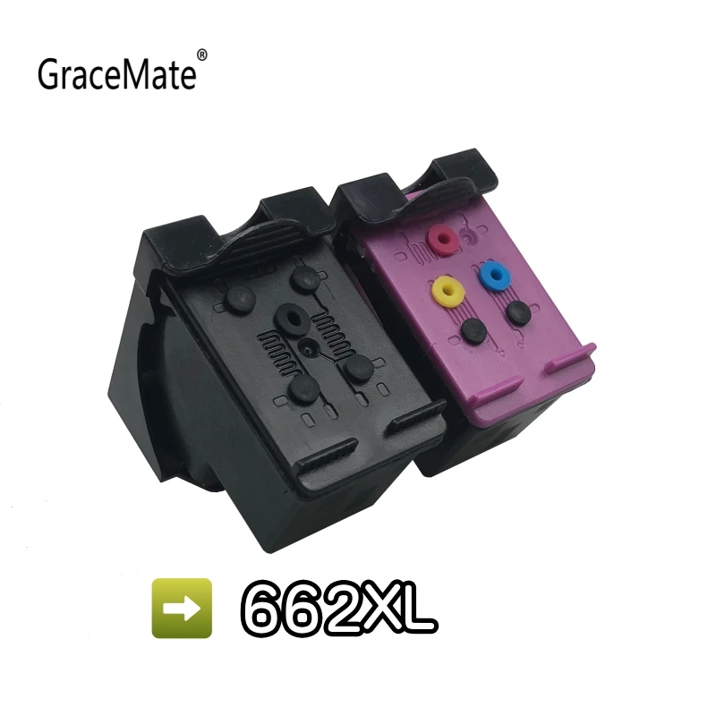 

Printer Refillable Ink Cartridge 662XL Compatible for HP 662 HP662 for Deskjet 1015 1515 2515 2545 2645 4510 4515 4516 4518