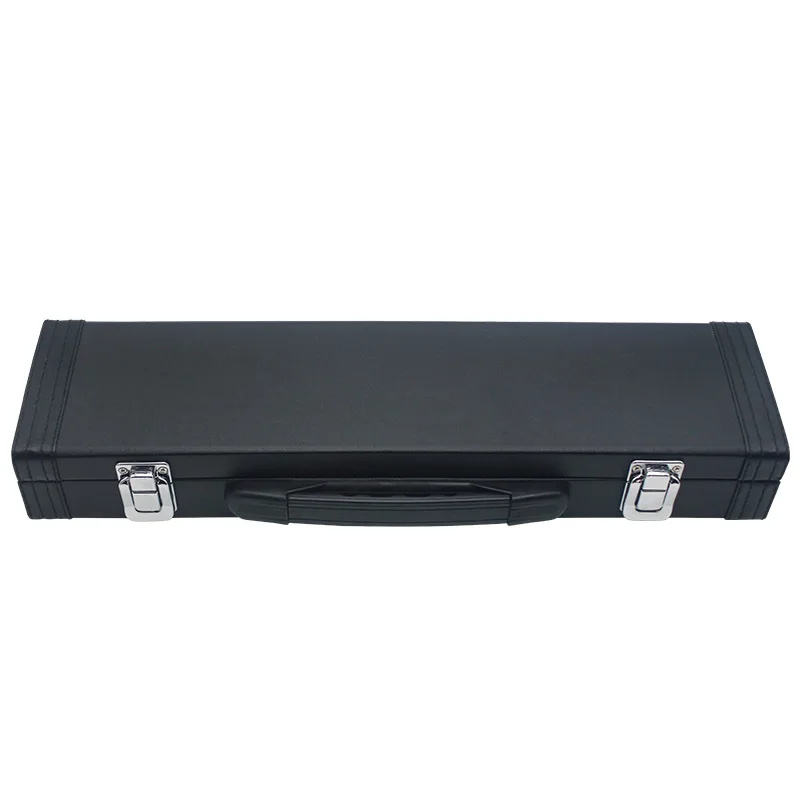16-Hole Flute Faux Leather Portable Case Lightweight On-the-Go Box Durable Sturdy High-Quality Woodwind Instrument Accessory