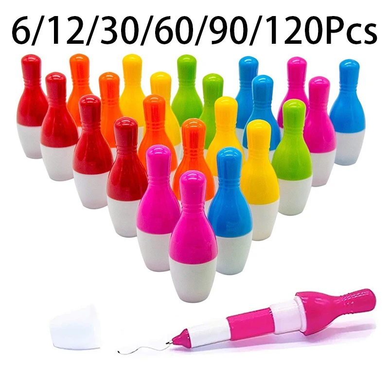 6-120Pcs Bowling Shaped Ballpoint Pen Gift For Bowling Lovers Stationery Office Gift