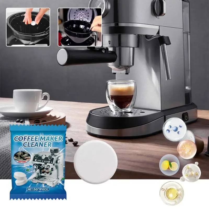 Limpiador de máquina de Espresso, limpiador de cafetera ecológico, seguro e inofensivo, limpieza de máquina de café y Espresso