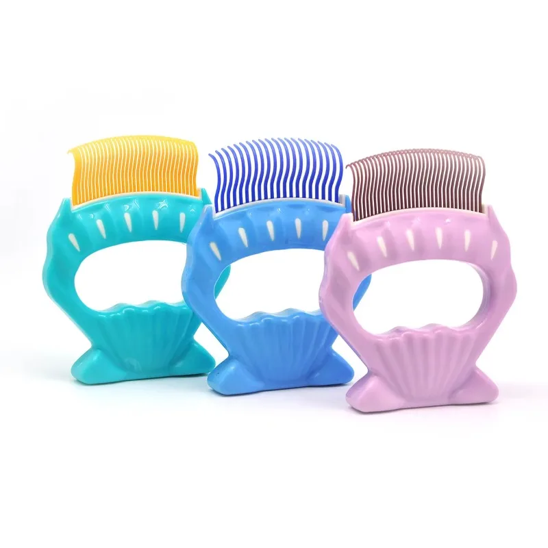 PB-52 Wholesale Pet Bath Brush Silicone Cat Dog Bath Tools Pet Hair Brush Shell Shaped Pet Grooming Slicker Brush Comb