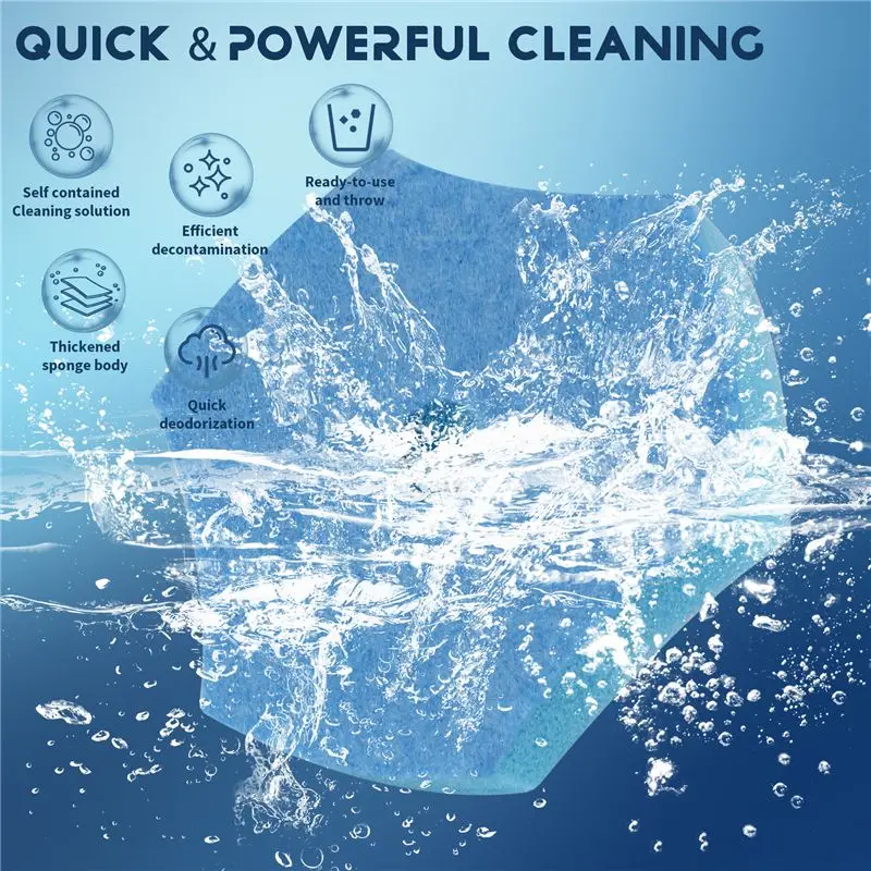 【A08I】Disposable Toilet Cleaning System Disposable Toilet Flushable Refill Fresh Brush Flushable Refills - 40 Refills