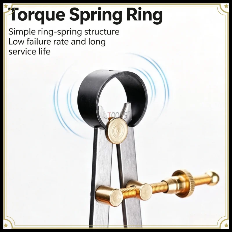 Carbon Steel Spring Caliper Inner Diameter Pipe Measure Machinist DIY Leather Craft Metal Measuring Gauge Workshop Hand Tool