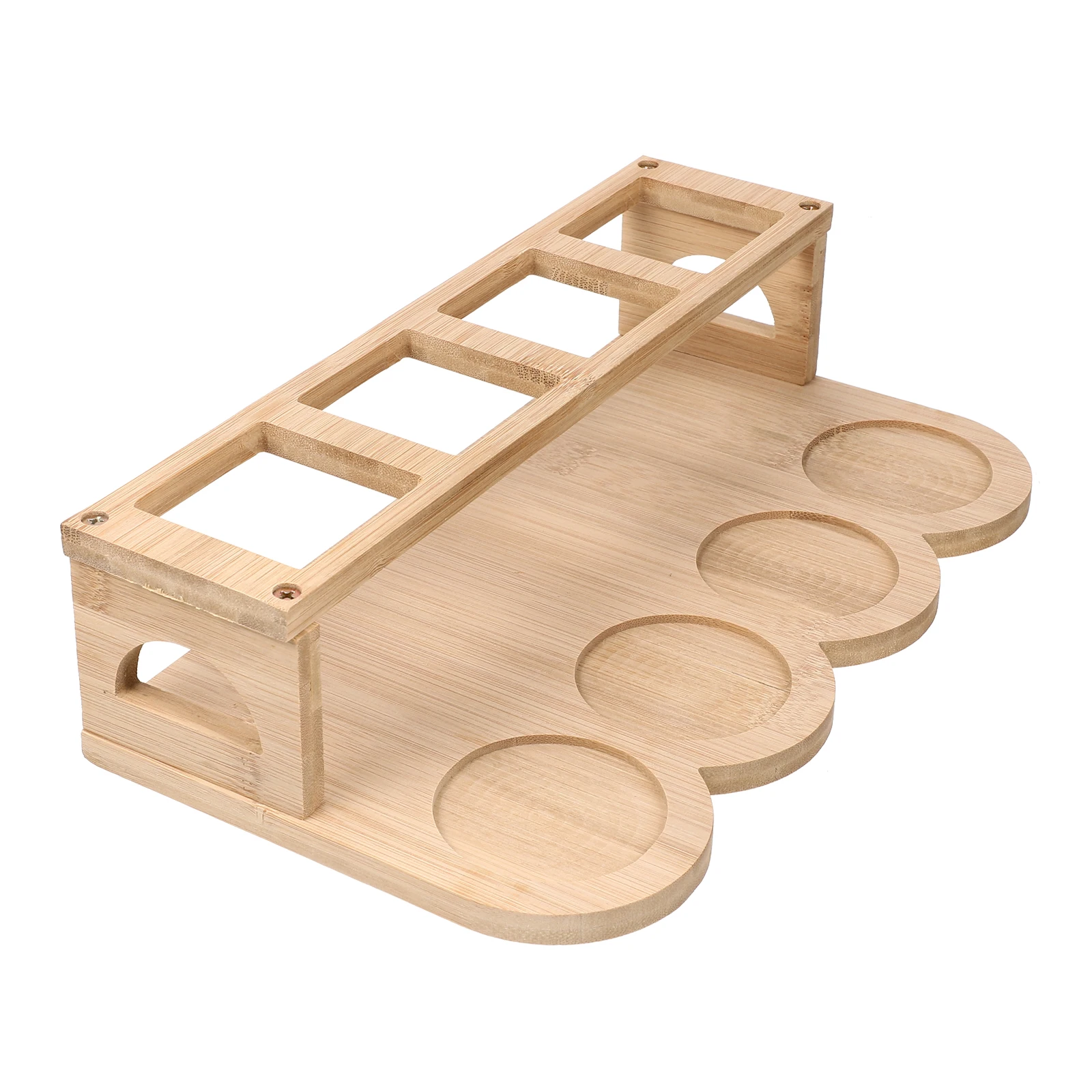 

Oil Pot Rack Wooden Spice Shelf Kitchen Storage ganizer Wood Bottle Holder Multi Use Condiment Pantry Essential Safe