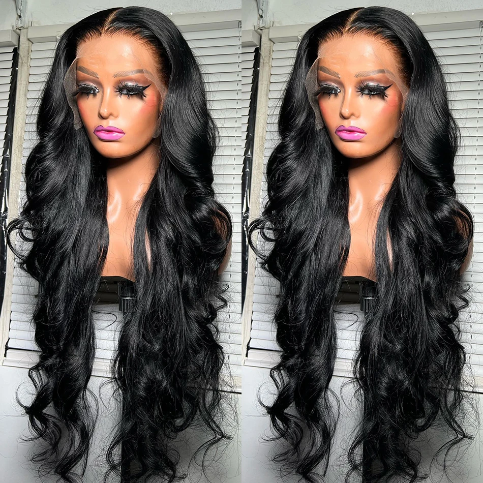 Body Wave 30 32 Inch 13x6 Lace Front Human Hair Wigs Pre Plucked Brazilian 13x4 Frontal Wig For Black Women HD Transparent Lace