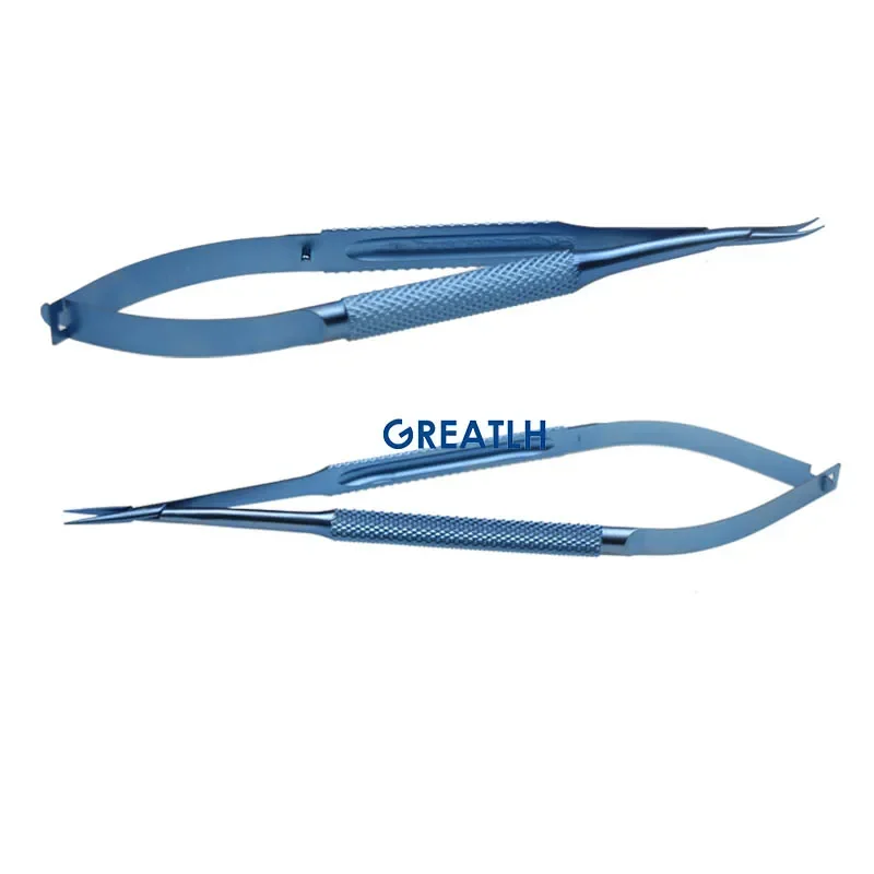 Autoclavable Straight Curved Needle Holding Pliers Scissors Ophthalmic Tweezers Ophthalmic Instrument Titanium Alloy