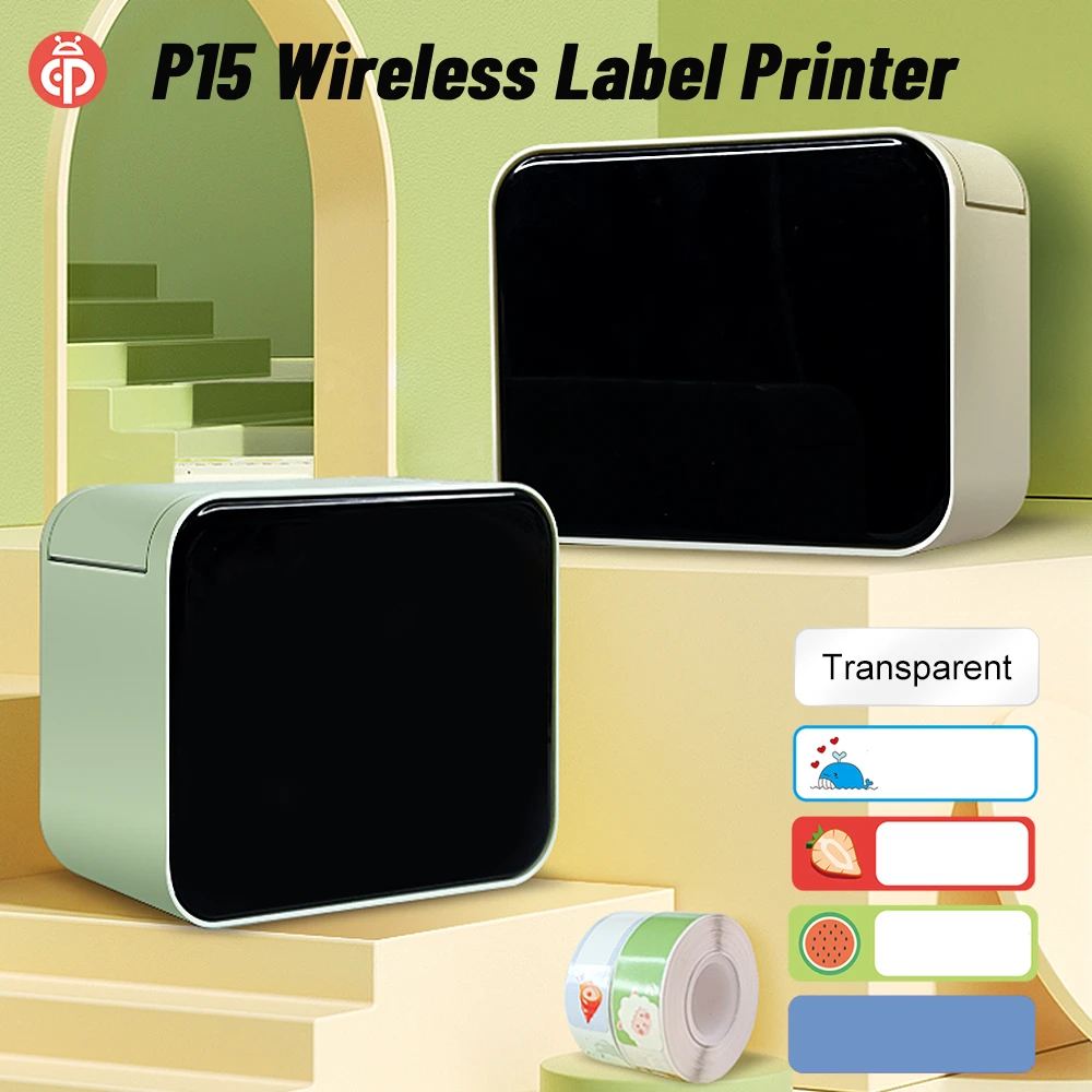 Marklife P15 Thermal Label Printer Mini Bluetooth Wireless Label Printer Used For Office Kitchen School Business