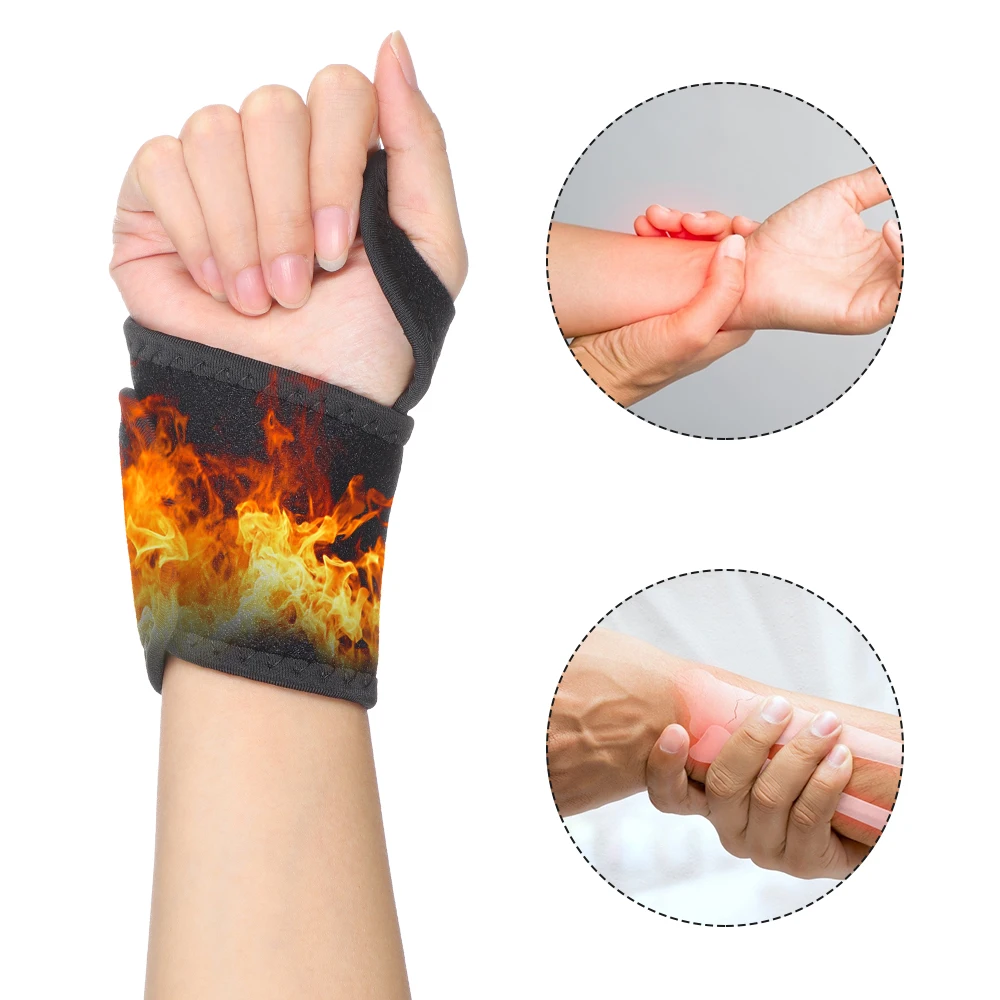 Self-heating Tourmaline Magnetic Wrist Support Brace Guard Protector Pad Men Women Winte Keep Warming Band Hand Bandage