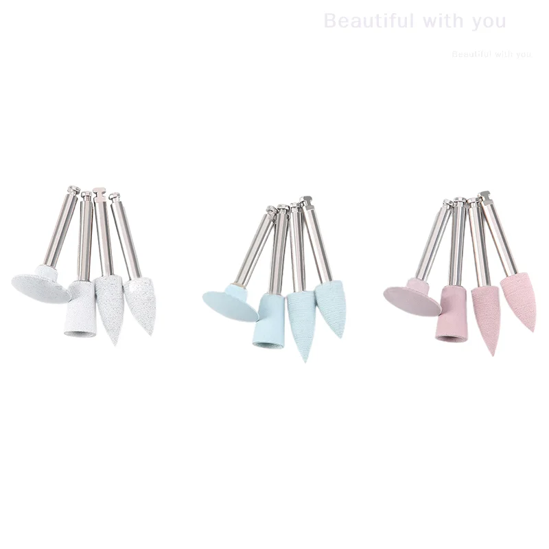 

10pcs/pack Dental Silicone Polishing Tip Grinding Heads Cleaning Teeth Polisher Low Speed Handpiece Dentistry Tools