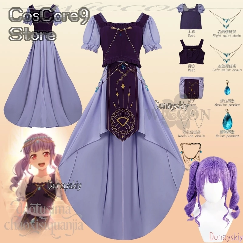 udagawa-ako-cosplay-gioco-anime-bangdreamroselia-requiem-per-fate-idol-kawaii-tailing-abito-viola-natale-halloween