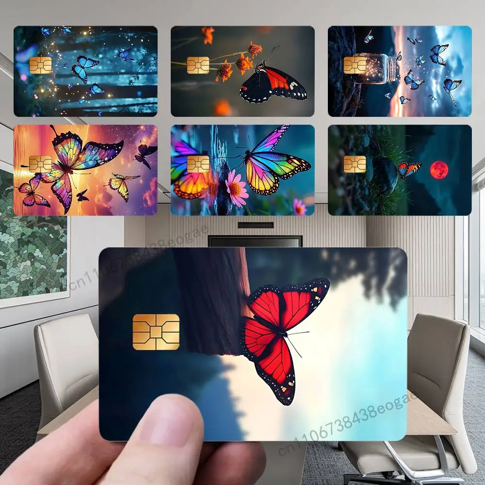 

Beautiful Butterfly Art Decorative Credit Card Skin Protection Card Stickers Creative Credit Debit Card Stickers