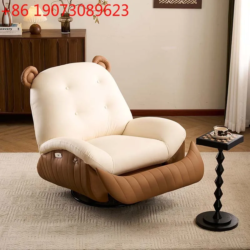 

Cream style single living room Internet celebrity electric massage multi-functional home lounge sofa can sleep or lie down