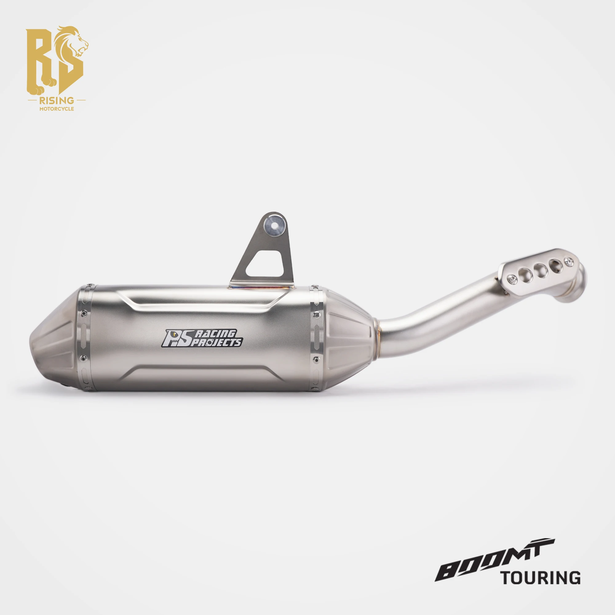 RS For CFMOTO 800MT 2021-2026 Slip-On Mid Rear Exhaust SS Sound Optimized Perfect Fit Off-Road Motorcycle Exhaust System