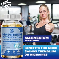 Greensure Glycine Magnesium Capsule Cognitive Function Brain Neurotic Conduction Support Calm Mood Joints Relax Muscle