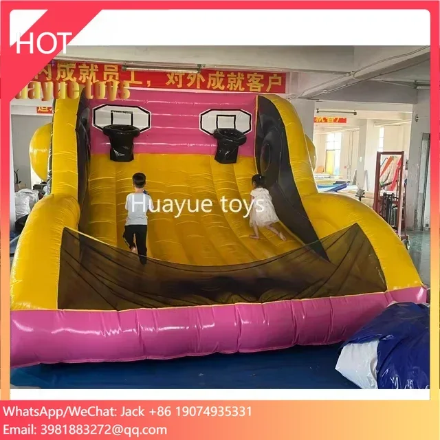 

Indoor Kids Shooting Games Inflatable Basketball Shooting Machine Basketball Sport Carnival Game Inflatable Hoop