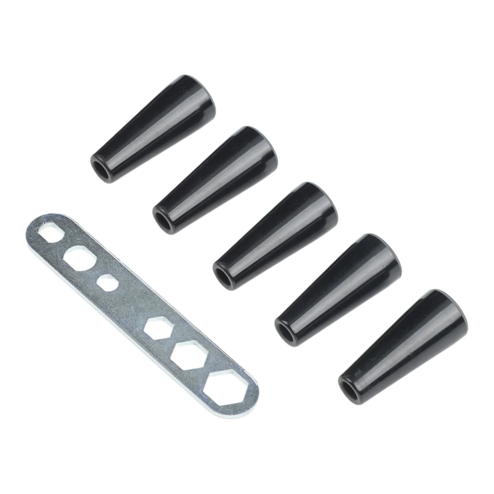6PCS for MIG Welder High Strength Gasless Nozzle Set Lightweight Bakelite Material for Optimal Welding Performance
