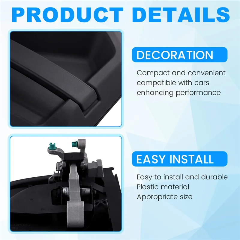 Plain Exterior Door Handle Panel W/ 2 Keys For MAN TGL TGM TGS TGX 2020- Truck Tractor Door Panel