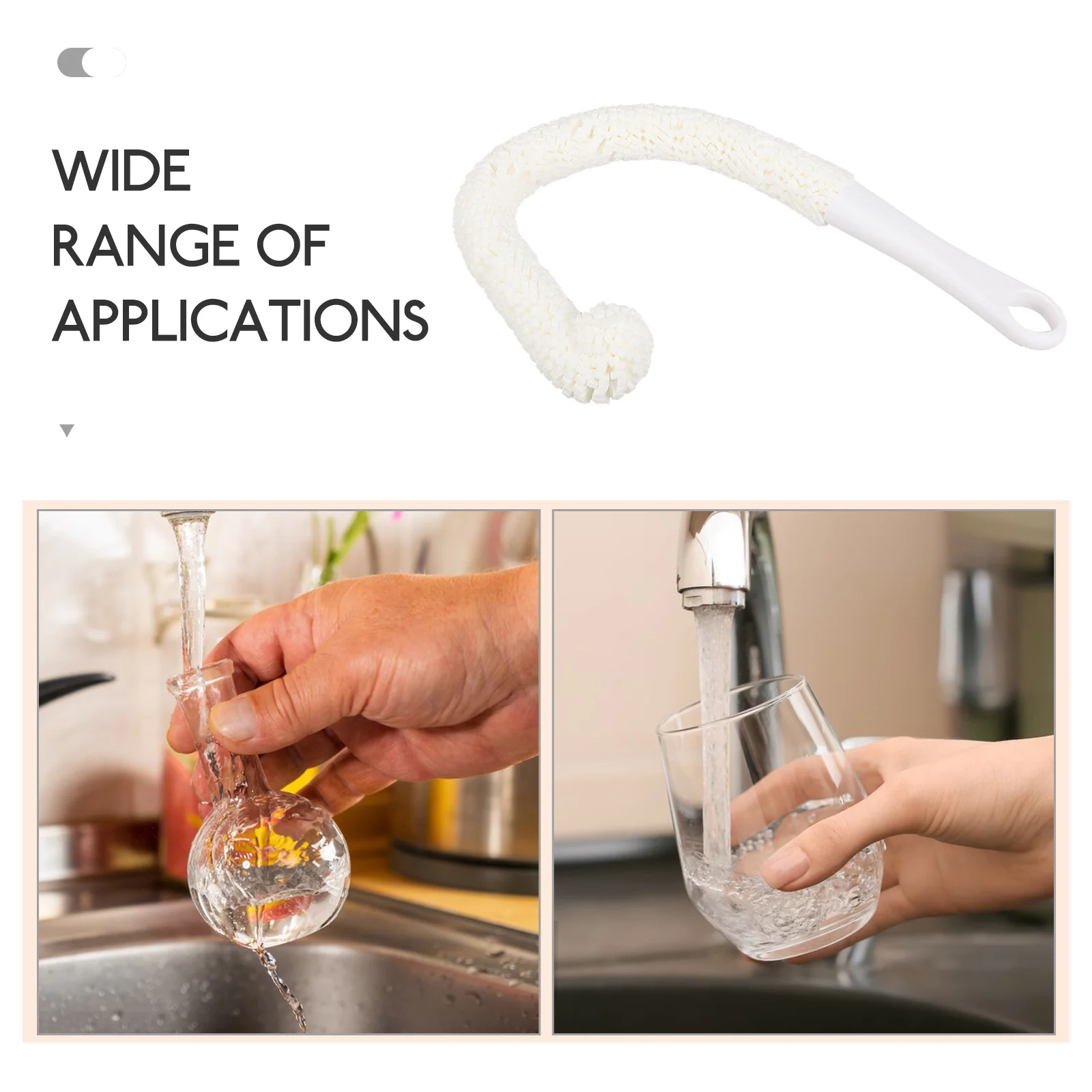 

Wine Glass Cleaning Brush Flexible Sponge Bottle Cleaner Decanter Cleaning Tool for Cups Goblet Vase Multipurpose