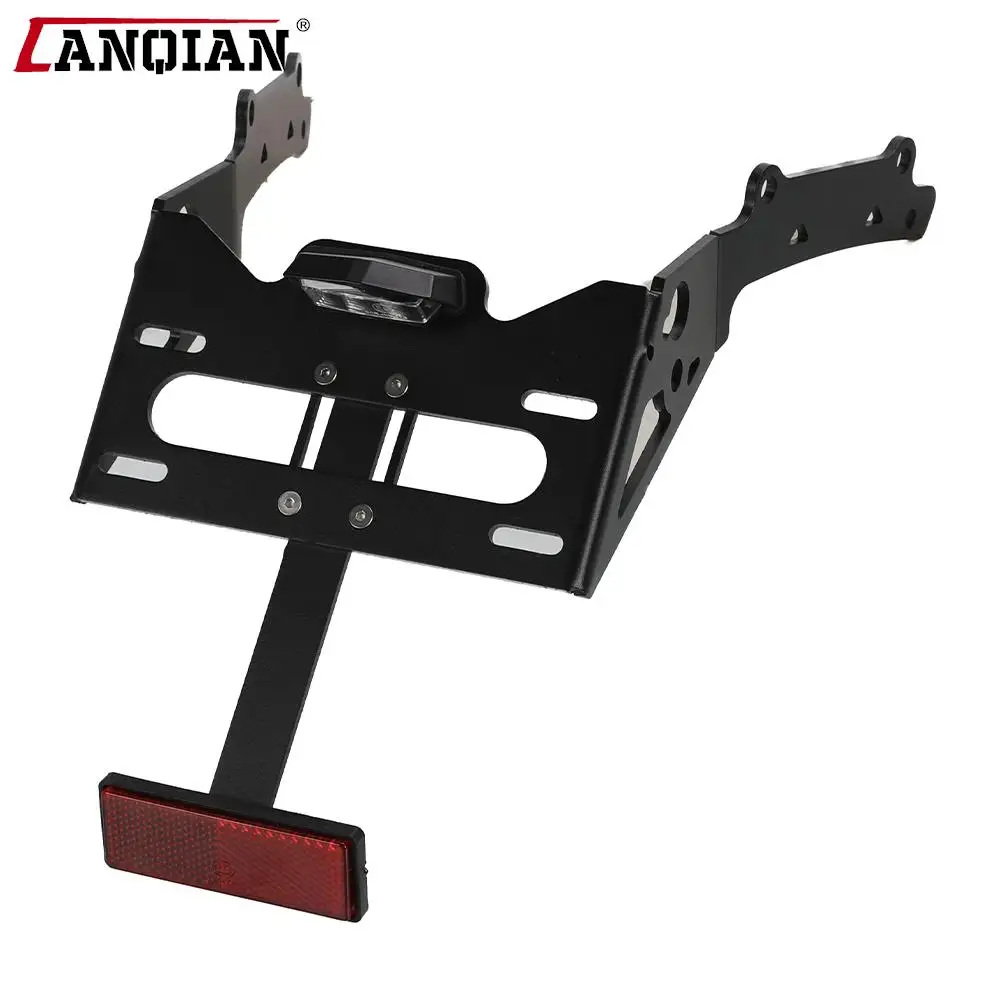 For Indian FTR1200 FTR 2019 2020 2021-2024 License Plate Bracket Holder 2023 Rear Tail Tidy Fender Eliminator Kit with LED Light