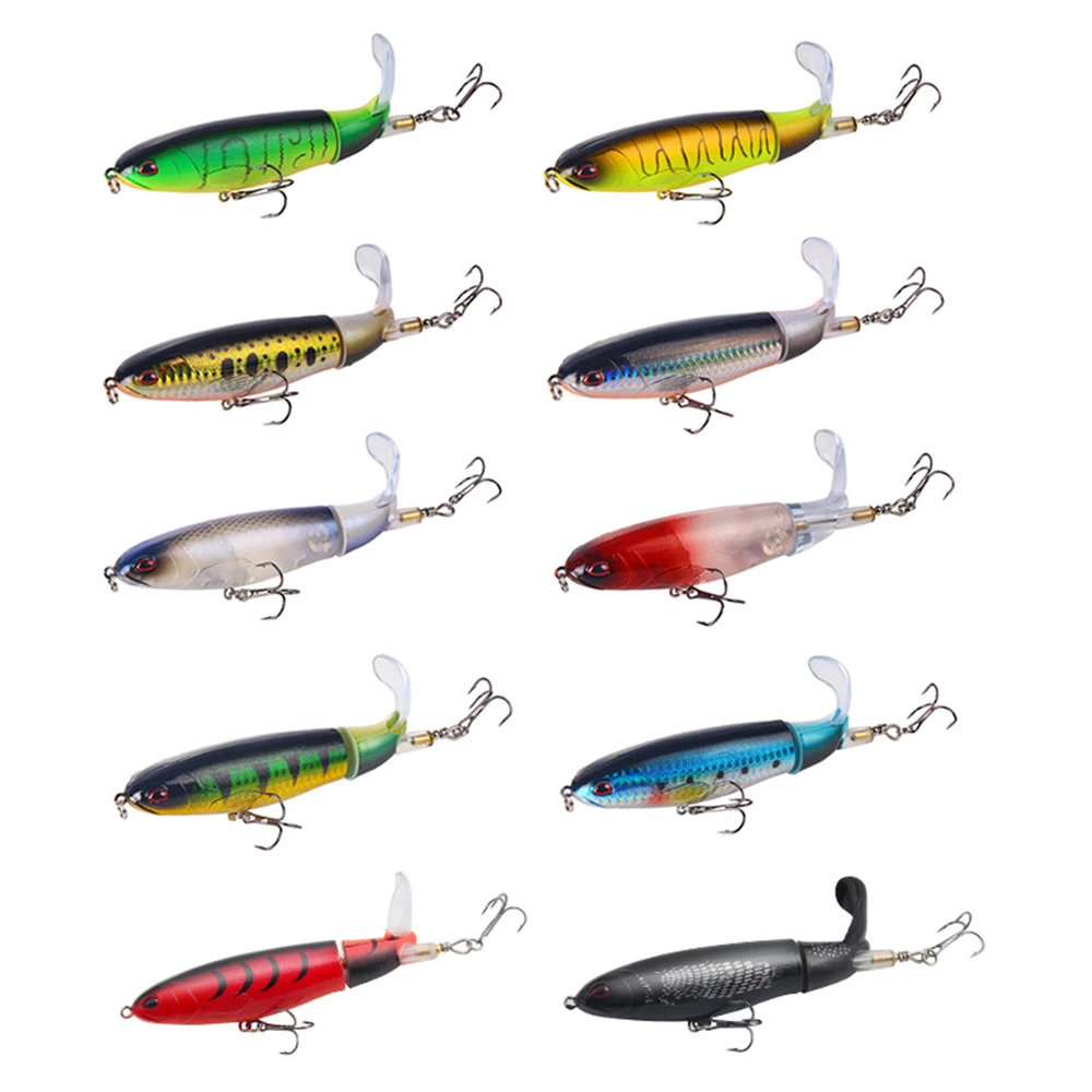 

Popper Fishing Lure Hard Bait Topwater Wobblers Tackle Artificial Bait Set Rotating 13g 1Pcs for Pesca Bass Trout Saltwater